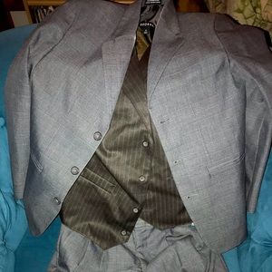 Boys Sz 12 Gray Suit (jacket, pants)